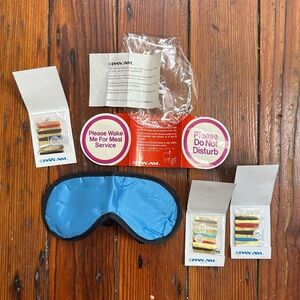 Vintage 60s Pan Am flight travel accessories collection